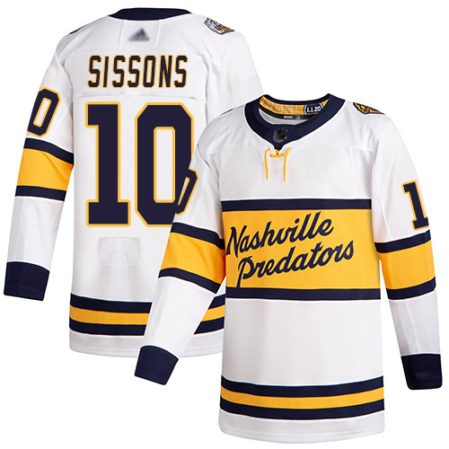 Predators #10 Colton Sissons White Authentic 2020 Winter Classic Stitched Hockey Jersey Predators #10 Colton Sissons White Authentic 2020 Winter Classic Stitched Hockey Jersey