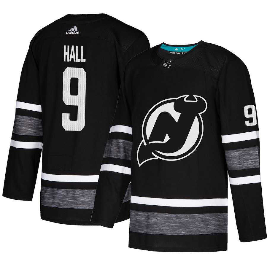 Adidas Devils #9 Taylor Hall Black Authentic 2019 All-Star Stitched NHL Jersey