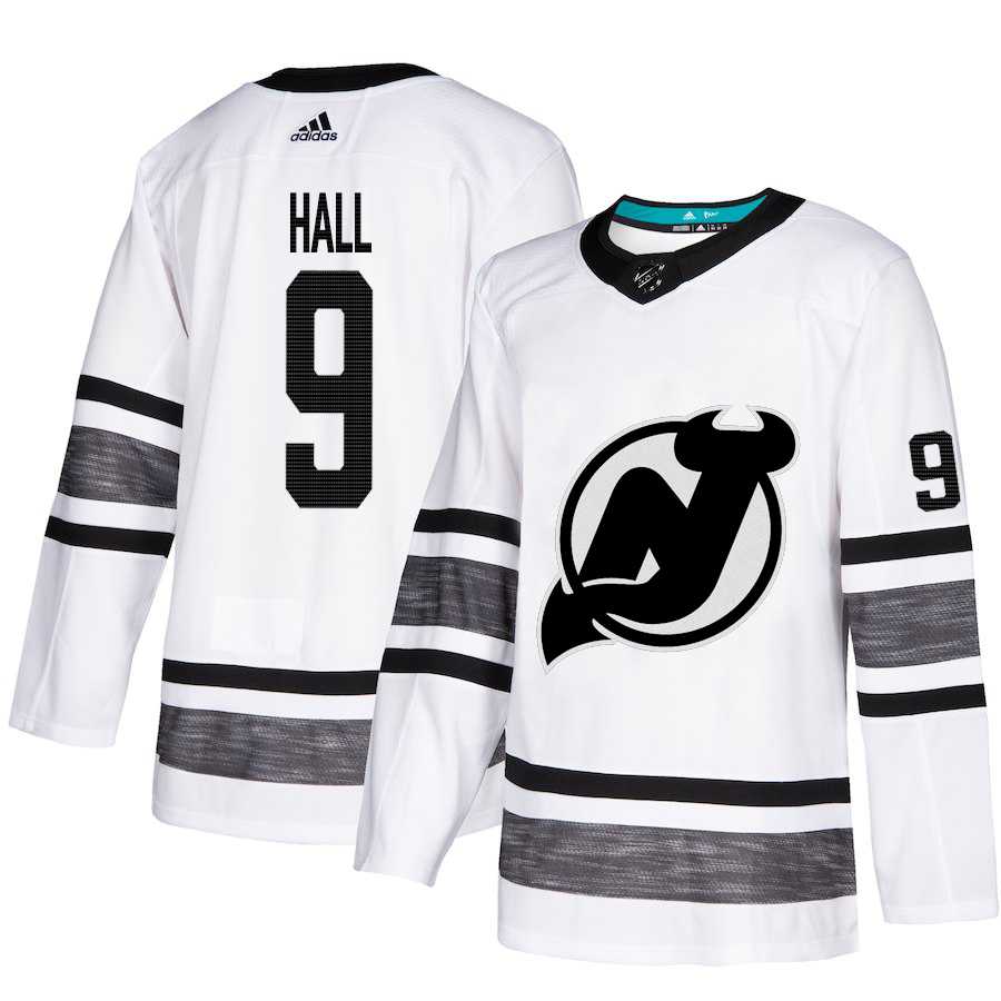 Adidas Devils #9 Taylor Hall White Authentic 2019 All-Star Stitched NHL Jersey