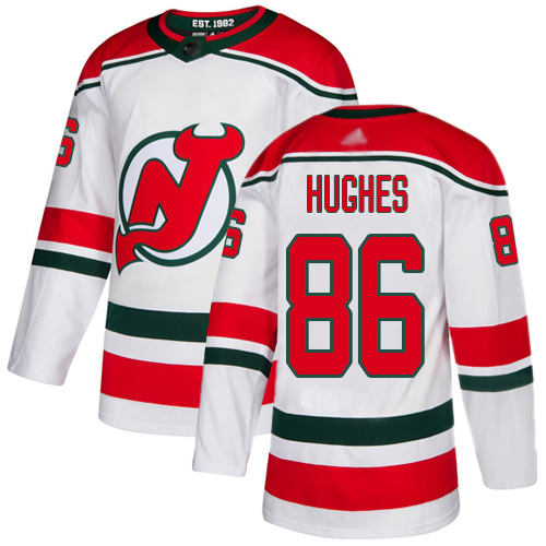 Devils #86 Jack Hughes White Alternate Authentic Stitched Hockey Jersey Devils #86 Jack Hughes White Alternate Authentic Stitched Hockey Jersey