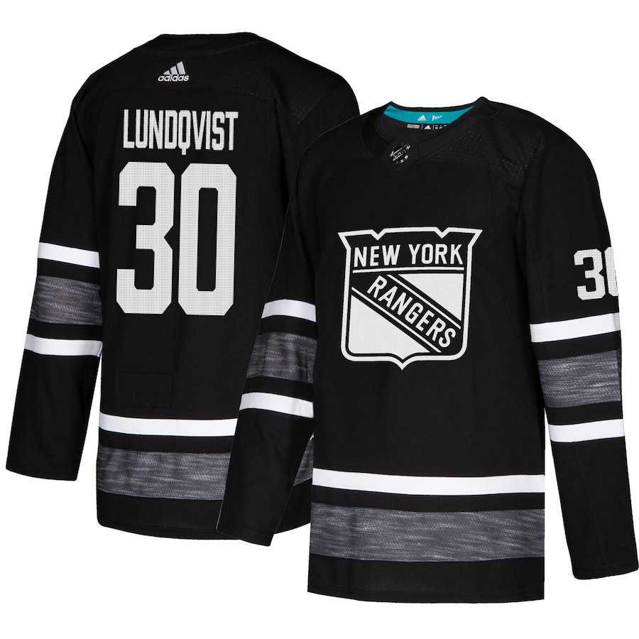 Adidas Rangers #30 Henrik Lundqvist Black Authentic 2019 All-Star Stitched NHL Jersey