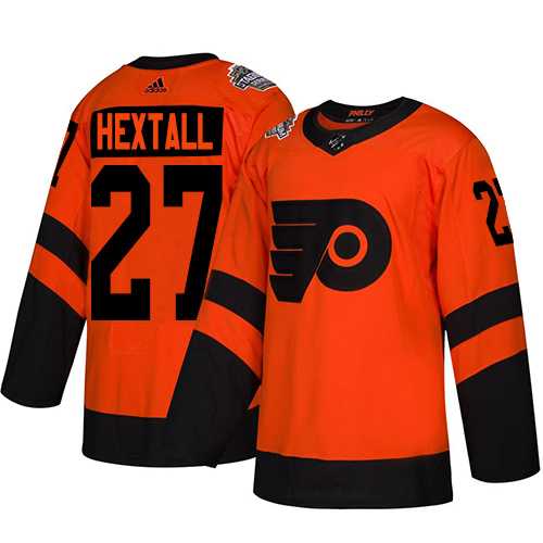 Adidas Flyers #27 Ron Hextall Orange Authentic 2019 Stadium Series Stitched NHL Jersey
