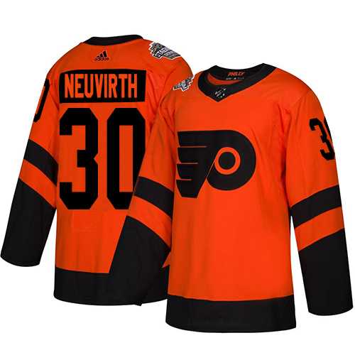 Adidas Flyers #30 Michal Neuvirth Orange Authentic 2019 Stadium Series Stitched NHL Jersey