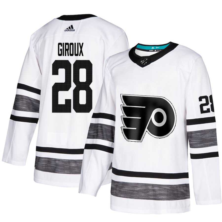Adidas Flyers #28 Claude Giroux White Authentic 2019 All-Star Stitched NHL Jersey