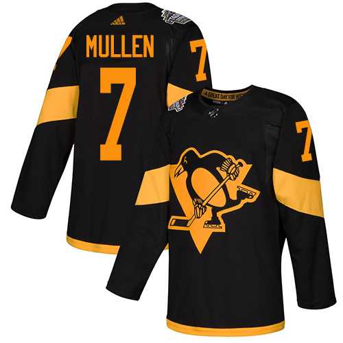 Adidas Penguins #7 Joe Mullen Black Authentic 2019 Stadium Series Stitched NHL Jersey Adidas Penguins #7 Joe Mullen Black Authentic 2019 Stadium Series Stitched NHL Jersey