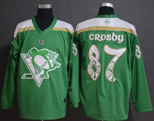 Adidas Penguins #87 Sidney Crosby Green Authentic 2019 St. Patrick's Day Stitched NHL Jersey Adidas Penguins #87 Sidney Crosby Green Authentic 2019 St. Patrick's Day Stitched NHL Jersey