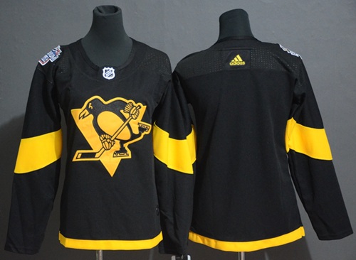 Adidas Penguins Blank Black Authentic 2019 Stadium Series Stitched NHL Jersey