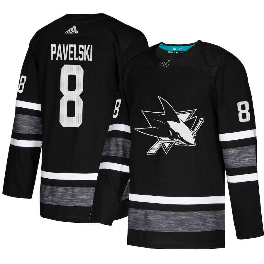 Adidas Sharks #8 Joe Pavelski Black Authentic 2019 All-Star Stitched NHL Jersey