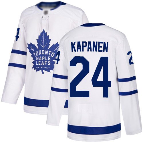 Maple Leafs #24 Kasperi Kapanen White Road Authentic Stitched Hockey Jersey
