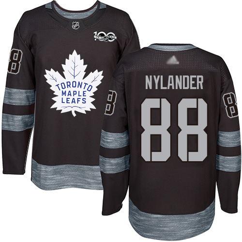 Maple Leafs #88 William Nylander Black 1917-2017 100th Anniversary Stitched Hockey Jersey