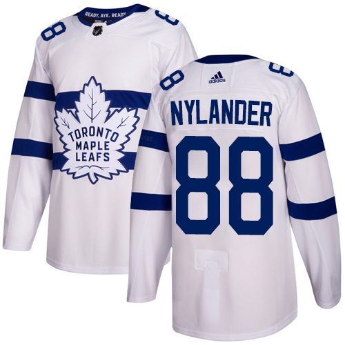 Maple Leafs #88 William Nylander White Authentic 2018 Stadium Series Stitched Hockey Jersey