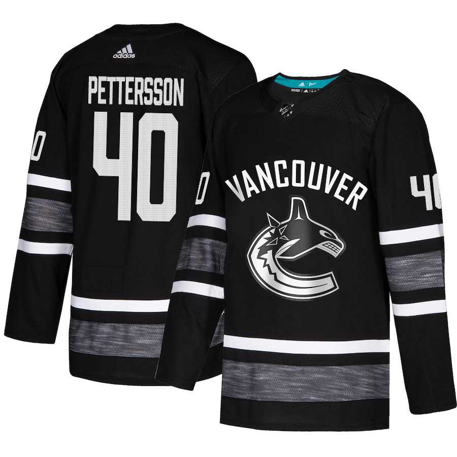 Adidas Canucks #40 Elias Pettersson Black Authentic 2019 All-Star Stitched NHL Jersey