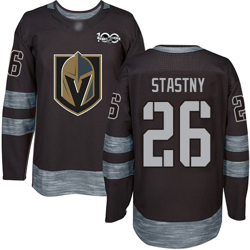 Golden Knights #26 Paul Stastny Black 1917-2017 100th Anniversary Stitched Hockey Jersey