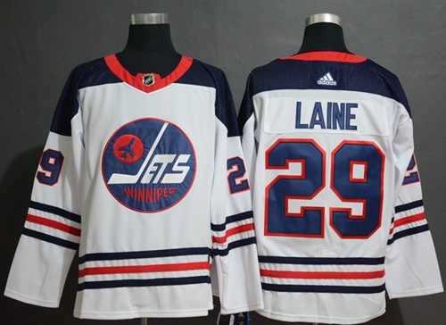 Adidas Jets #29 Patrik Laine White Authentic Heritage Stitched NHL Jersey