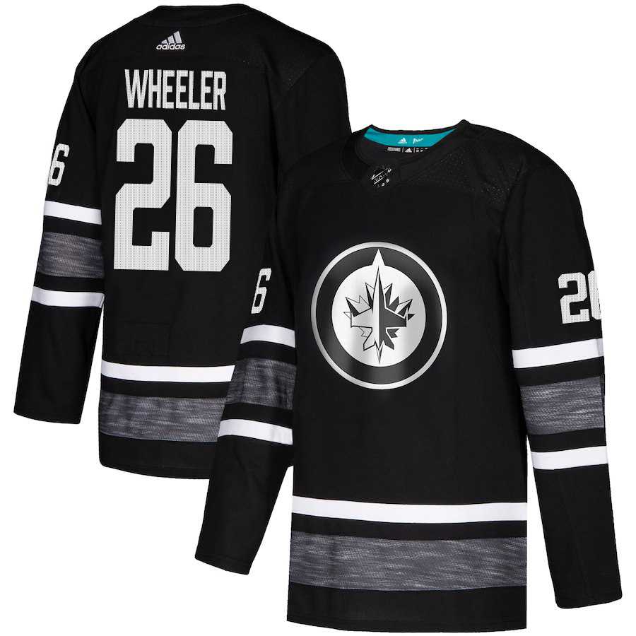 Adidas Jets #26 Blake Wheeler Black Authentic 2019 All-Star Stitched NHL Jersey