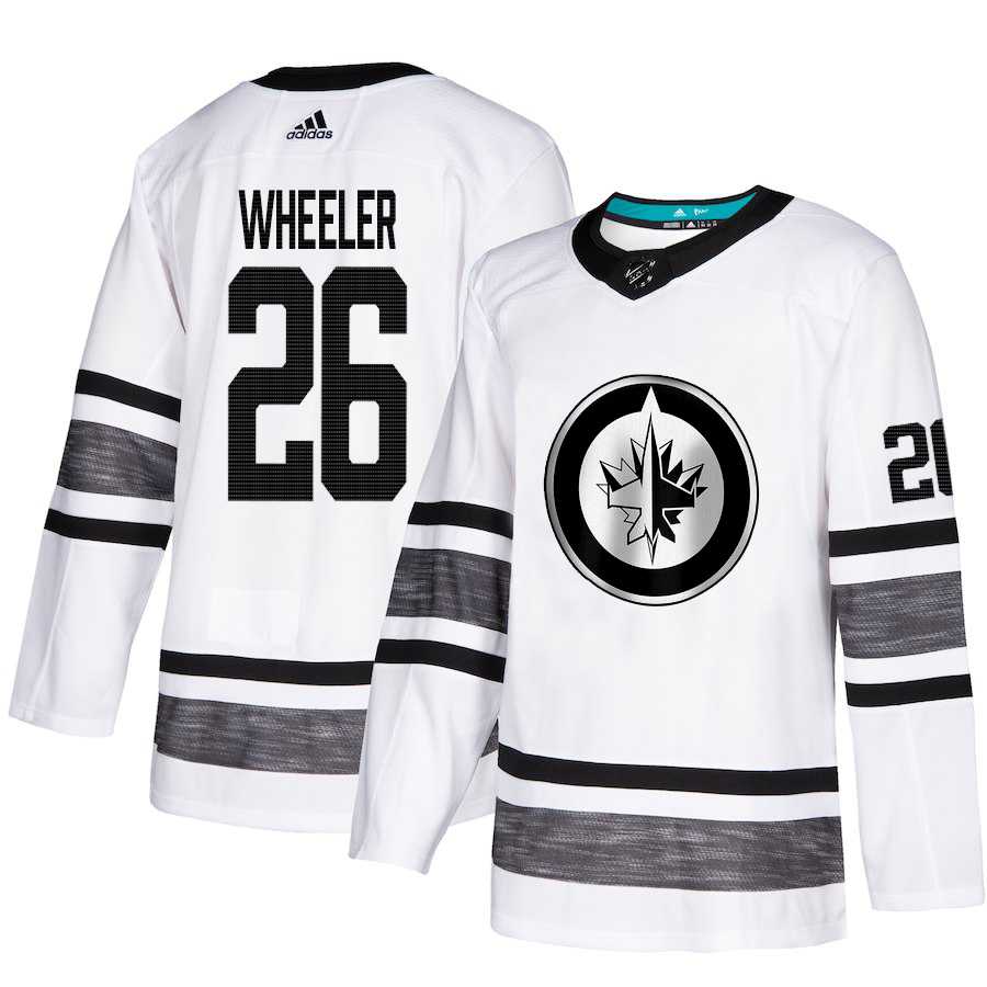 Adidas Jets #26 Blake Wheeler White Authentic 2019 All-Star Stitched NHL Jersey