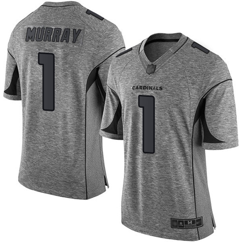 Cardinals #1 Kyler Murray Gray Men's Stitched Football Limited Gridiron Gray Jersey