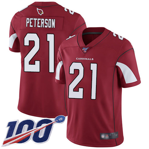 Cardinals #21 Patrick Peterson Red Team Color Men's Stitched Football 100th Season Vapor Limited Jersey