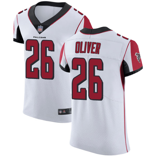 Falcons #26 Isaiah Oliver White Men's Stitched Football Vapor Untouchable Elite Jersey