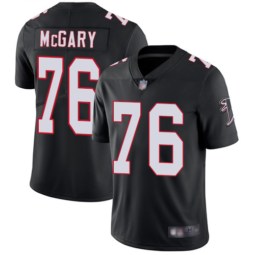 Nike Falcons #76 Kaleb McGary Black Alternate Men's Stitched NFL Vapor Untouchable Limited Jersey