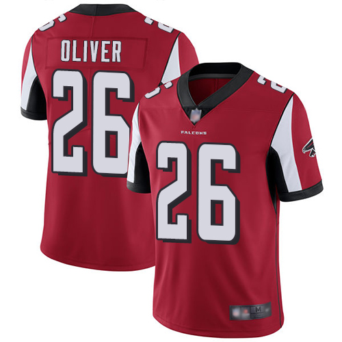 Falcons #26 Isaiah Oliver Red Team Color Men's Stitched Football Vapor Untouchable Limited Jersey