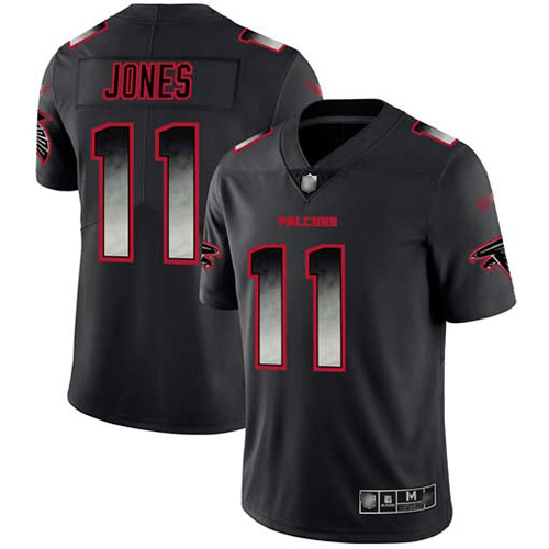 Falcons #11 Julio Jones Black Men's Stitched Football Vapor Untouchable Limited Smoke Fashion Jersey