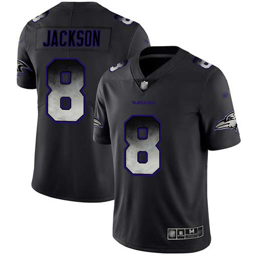 Ravens #8 Lamar Jackson Black Men's Stitched Football Vapor Untouchable Limited Smoke Fashion Jersey Ravens #8 Lamar Jackson Black Men's Stitched Football Vapor Untouchable Limited Smoke Fashion Jersey