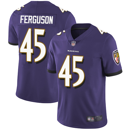 Ravens #45 Jaylon Ferguson Purple Team Color Men's Stitched Football Vapor Untouchable Limited Jersey