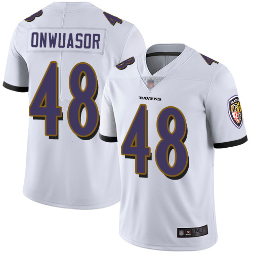 Ravens #48 Patrick Onwuasor White Men's Stitched Football Vapor Untouchable Limited Jersey Ravens #48 Patrick Onwuasor White Men's Stitched Football Vapor Untouchable Limited Jersey