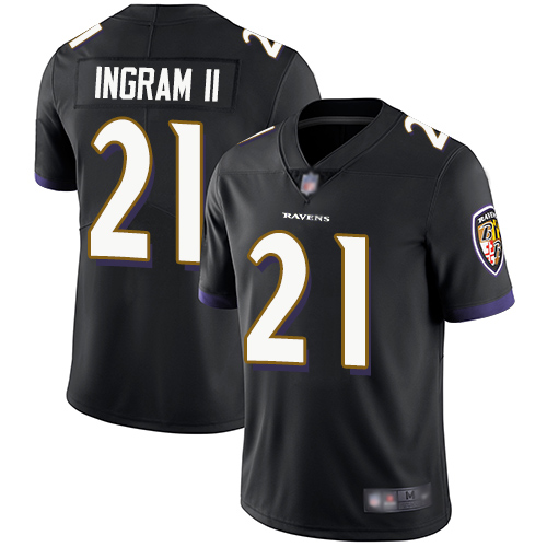 Ravens #21 Mark Ingram II Black Alternate Men's Stitched Football Vapor Untouchable Limited Jersey Ravens #21 Mark Ingram II Black Alternate Men's Stitched Football Vapor Untouchable Limited Jersey