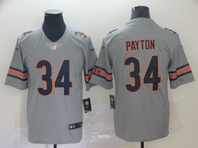 Bears #34 Walter Payton Silver Men's Stitched Football Limited Inverted Legend Jersey