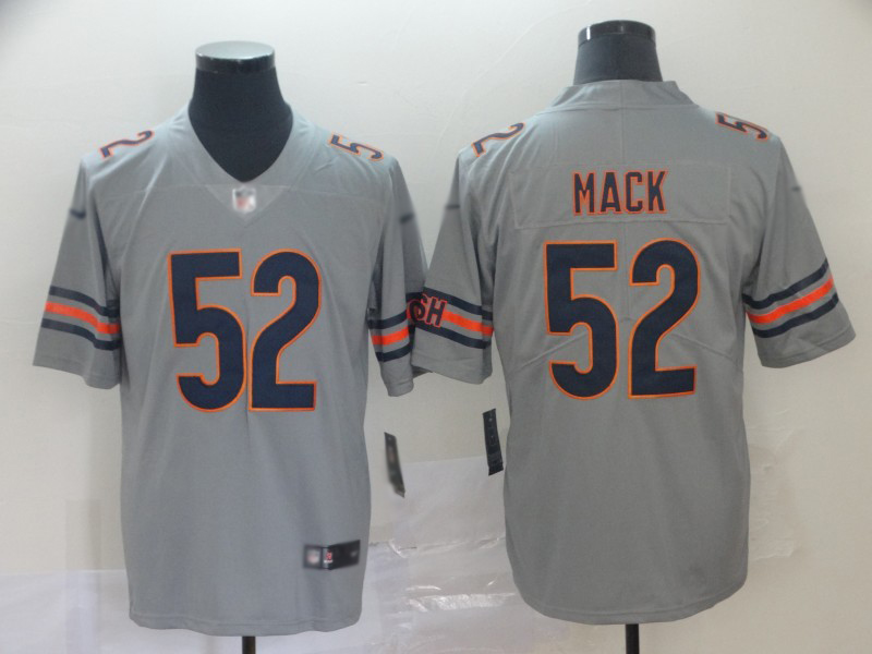 Bears #52 Khalil Mack Silver Men's Stitched Football Limited Inverted Legend Jersey
