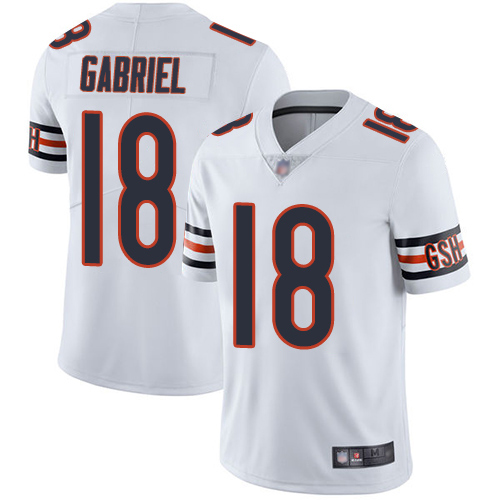 Bears #18 Taylor Gabriel White Men's Stitched Football Vapor Untouchable Limited Jersey Bears #18 Taylor Gabriel White Men's Stitched Football Vapor Untouchable Limited Jersey