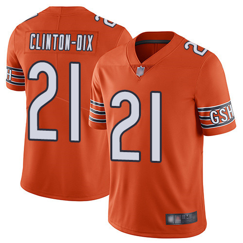 Bears #21 Ha Ha Clinton-Dix Orange Men's Stitched Football Limited Rush Jersey