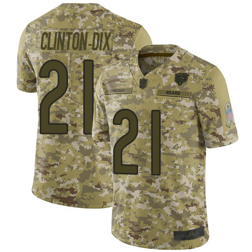 Bears #21 Ha Ha Clinton-Dix Camo Men's Stitched Football Limited 2018 Salute To Service Jersey