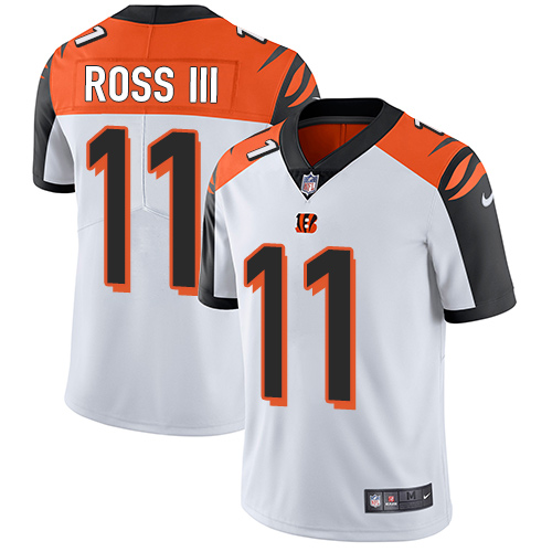 Bengals #11 John Ross III White Men's Stitched Football Vapor Untouchable Limited Jersey