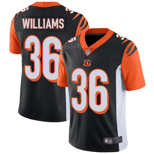 Bengals #36 Shawn Williams Black Team Color Men's Stitched Football Vapor Untouchable Limited Jersey