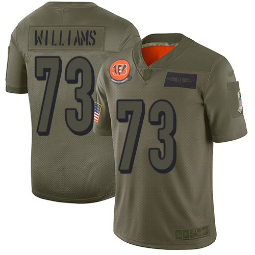 Bengals #73 Jonah Williams Camo Men's Stitched Football Limited 2019 Salute To Service Jersey
