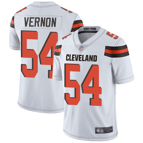 Nike Browns #54 Olivier Vernon White Men's Stitched NFL Vapor Untouchable Limited Jersey