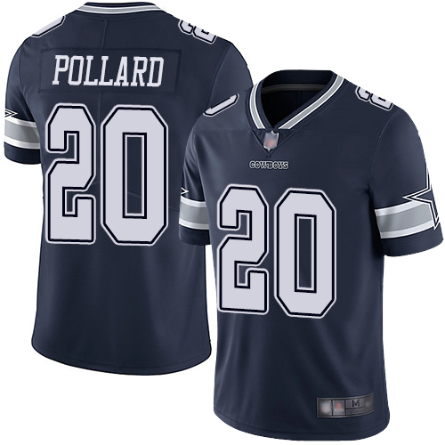 Cowboys #20 Tony Pollard Navy Blue Team Color Men's Stitched Football Vapor Untouchable Limited Jersey
