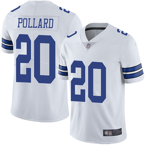 Cowboys #20 Tony Pollard White Men's Stitched Football Vapor Untouchable Limited Jersey