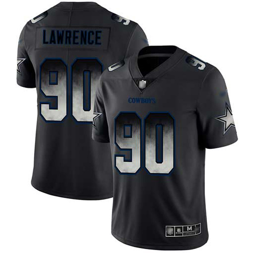 Cowboys #90 Demarcus Lawrence Black Men's Stitched Football Vapor Untouchable Limited Smoke Fashion Jersey