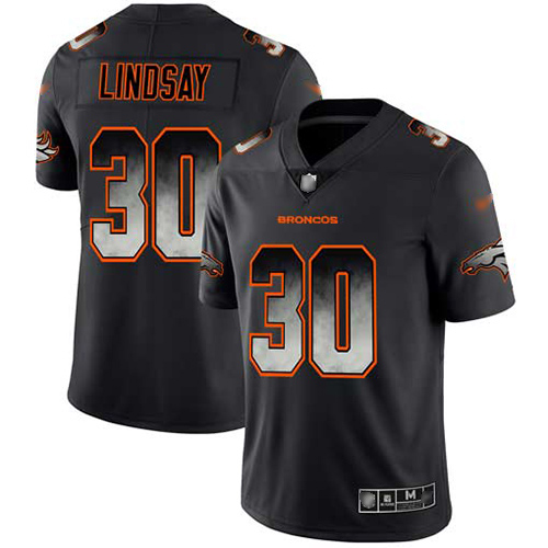 Broncos #30 Phillip Lindsay Black Men's Stitched Football Vapor Untouchable Limited Smoke Fashion Jersey Broncos #30 Phillip Lindsay Black Men's Stitched Football Vapor Untouchable Limited Smoke Fashion Jersey