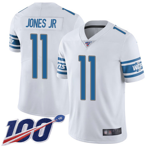 Lions #11 Marvin Jones Jr White Men's Stitched Football 100th Season Vapor Limited Jersey Lions #11 Marvin Jones Jr White Men's Stitched Football 100th Season Vapor Limited Jersey