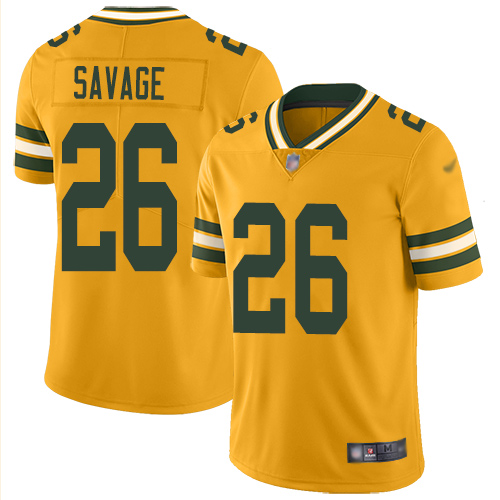 Packers #26 Darnell Savage Yellow Men's Stitched Football Limited Rush Jersey