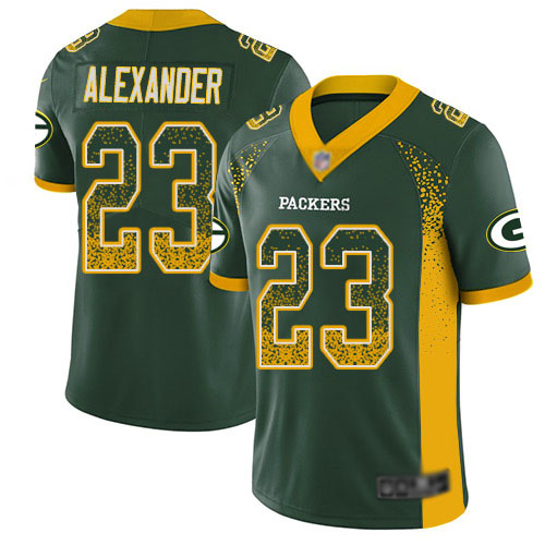 Packers #23 Jaire Alexander Green Team Color Men's Stitched Football Limited Rush Drift Fashion Jersey