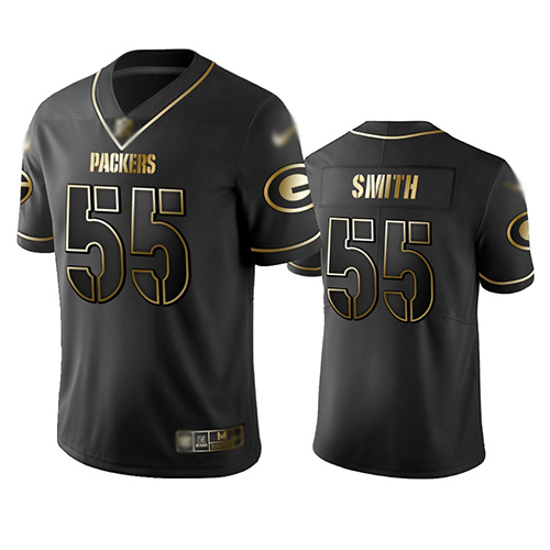 Packers #55 Za'Darius Smith Black Men's Stitched Football Limited Golden Edition Jersey