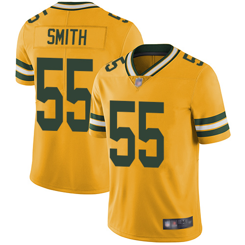 Packers #55 Za'Darius Smith Yellow Men's Stitched Football Limited Rush Jersey