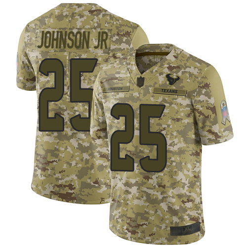 Texans #25 Duke Johnson Jr Camo Men's Stitched Football Limited 2018 Salute To Service Jersey Texans #25 Duke Johnson Jr Camo Men's Stitched Football Limited 2018 Salute To Service Jersey