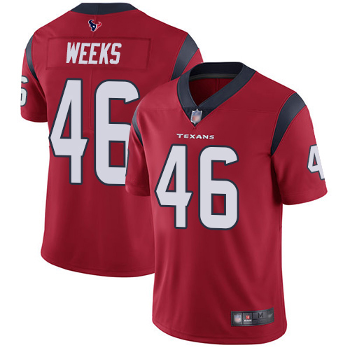 Texans #46 Jon Weeks Red Alternate Men's Stitched Football Vapor Untouchable Limited Jersey